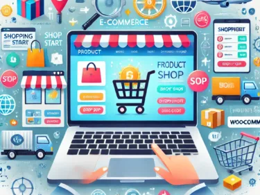 e-commerce website being built with tools like PrestaShop and WooCommerce.