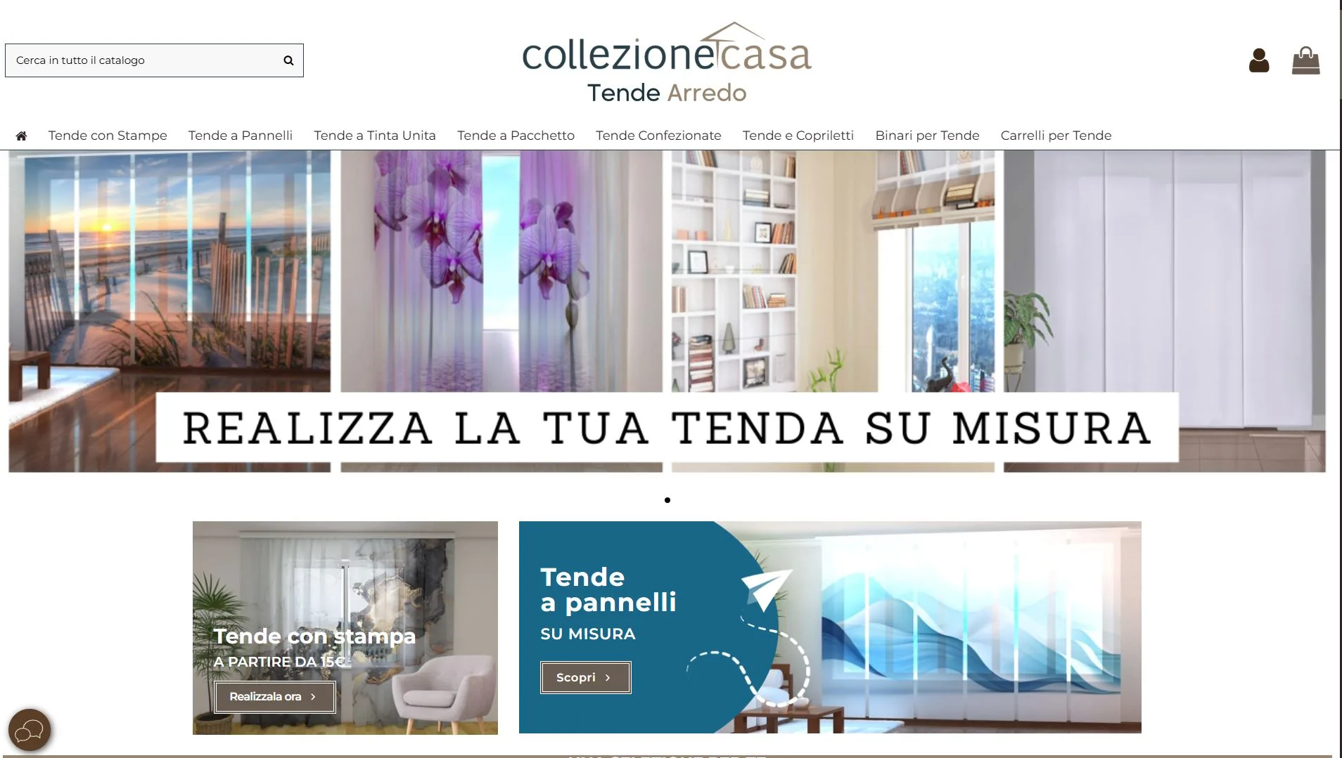 Tende su misura ecommerce tessili case study ottimizzazione SEO SeoMask