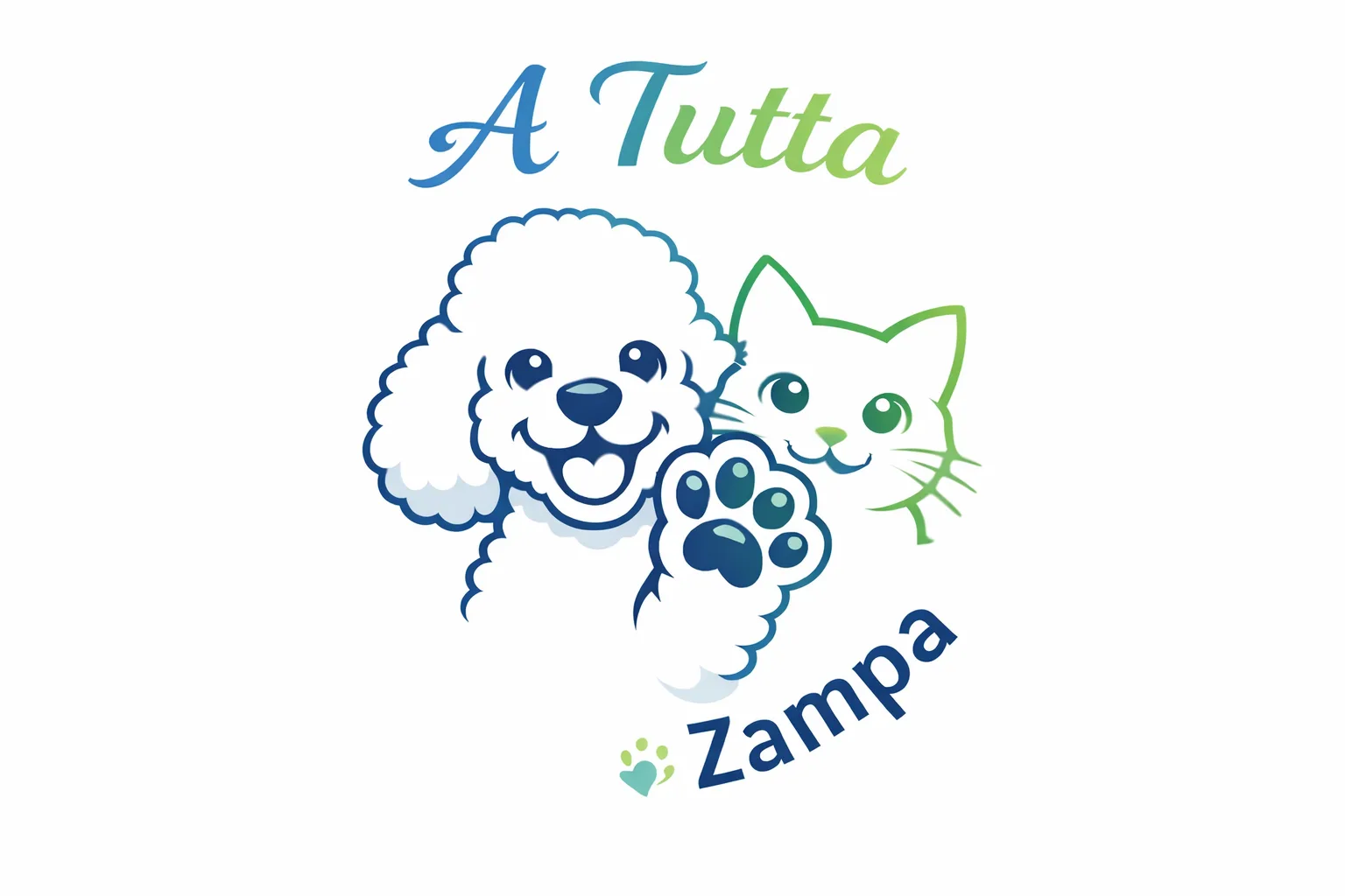 Logo brand Atuttazampa.it per prodotti dedicati a cani e gatti