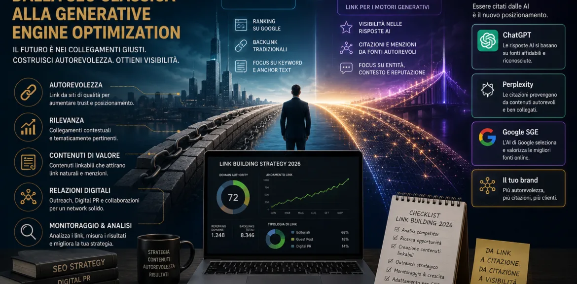 Link building 2026: dalla SEO classica alla Generative Engine Optimization