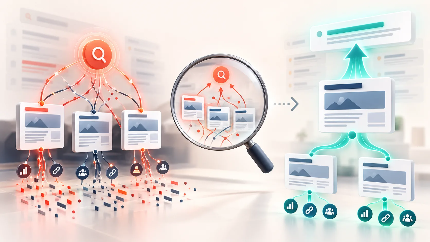 Cannibalizzazione SEO: due pagine dello stesso sito competono per la stessa keyword su Google