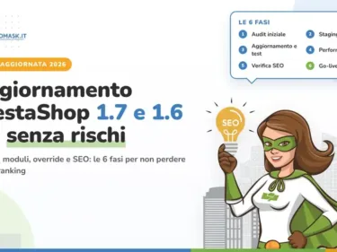 Aggiornamento PrestaShop 1.7 e 1.6 a 9: guida