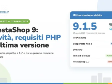 PrestaShop 9: novità, requisiti PHP e ultima versione